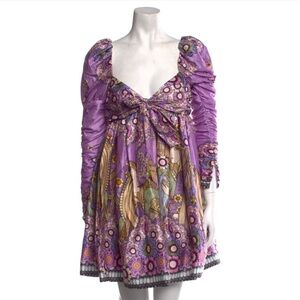 Zimmermann silk mini tie dress